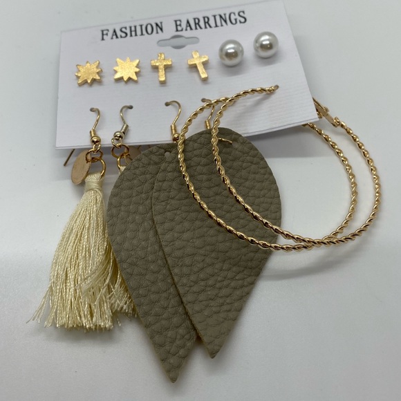 Beautiful earrings, set of 6 pair NWT - Picture 4 of 4